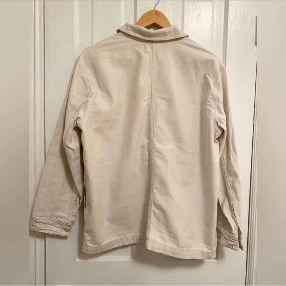 Madewell “Drakefield” Chore Shirt Jacket in Ecru M - Picture 8 of 9